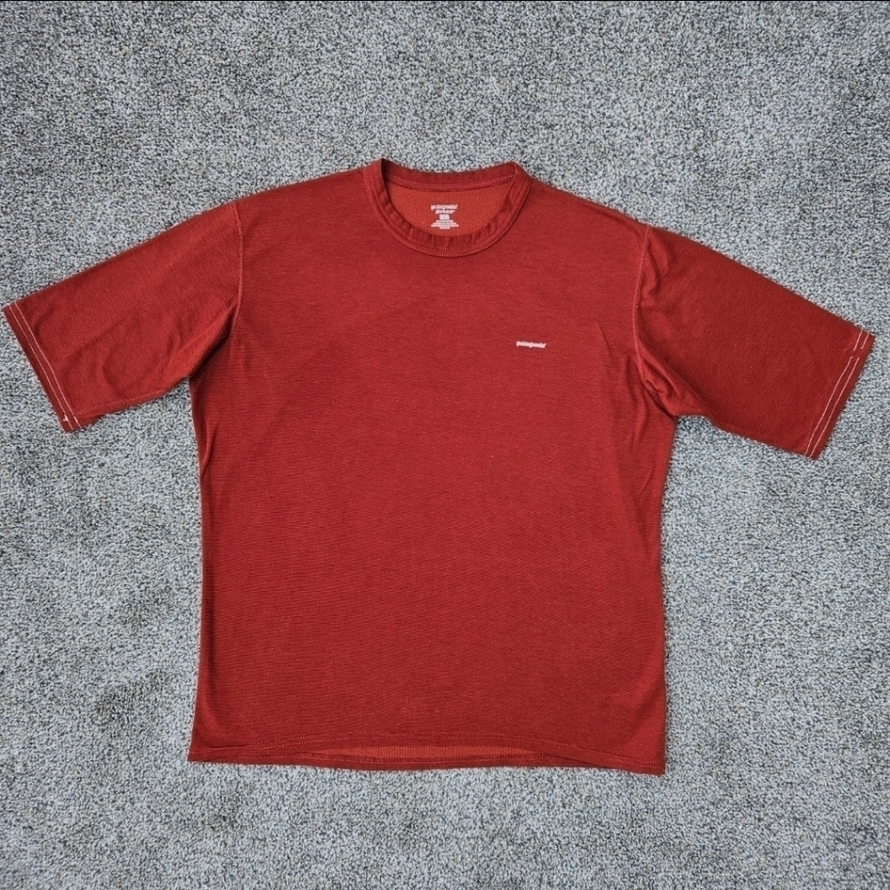 Patagonia Capilene Performance Baselayer Short Sleeve Crew Neck Shirt Size Large